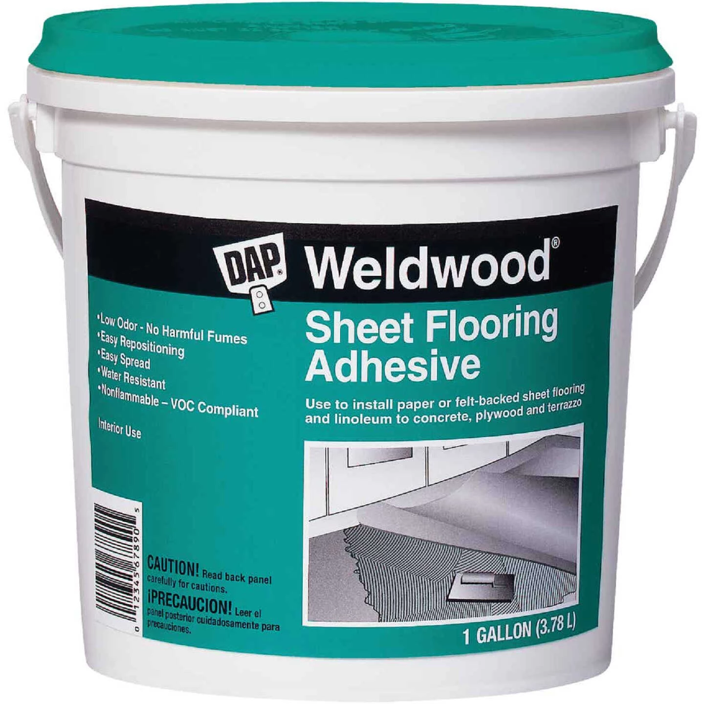 DAP Weldwood Multi-Purpose Sheet Floor Adhesive, 1 Gal. 3 DAP Weldwood Multi-Purpose Sheet Floor Adhesive, 1 Gal.