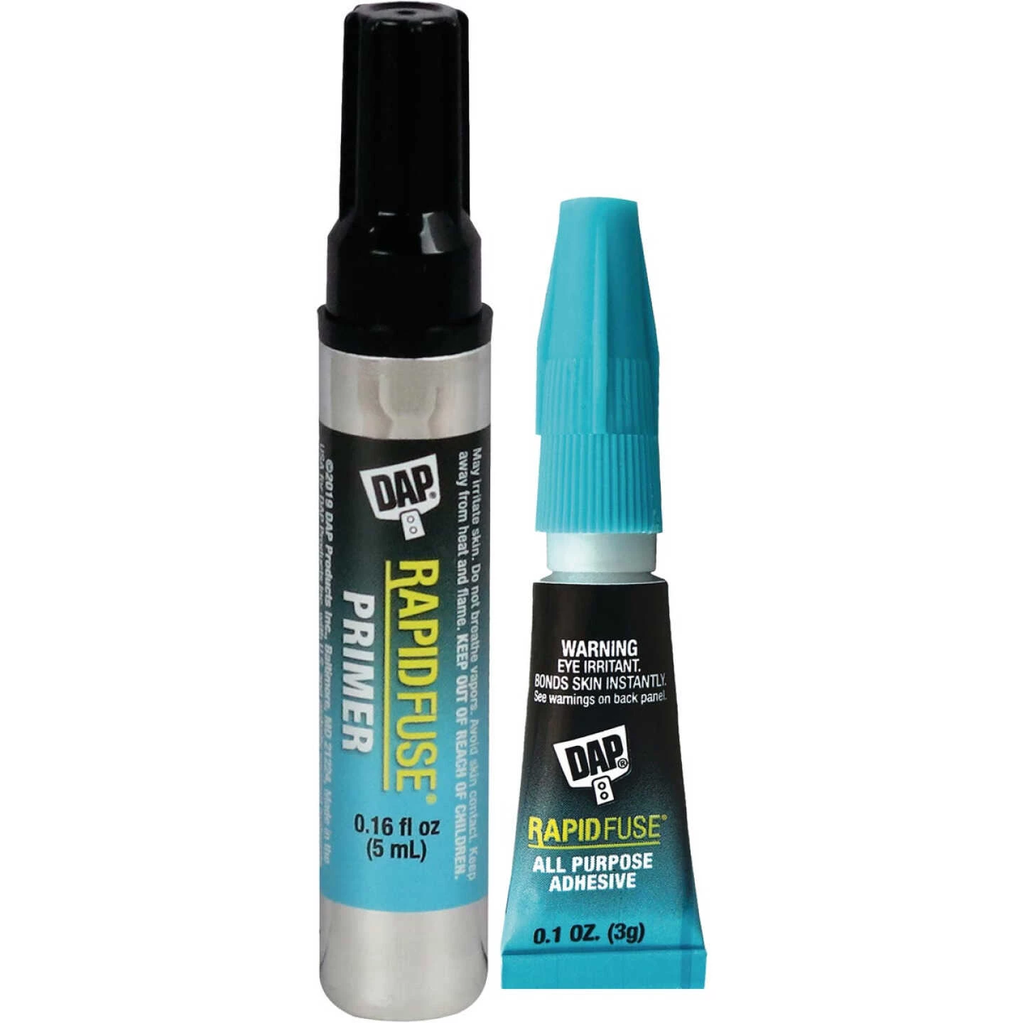 DAP RapidFuse 0.16 Oz. Clear Multi-Purpose Adhesive With Plastic Primer 3 DAP RapidFuse 0.16 Oz. Clear Multi-Purpose Adhesive With Plastic Primer