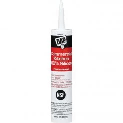 DAP 9.8 Oz. Commercial Kitchen Food-Grade Silicone Sealant, White