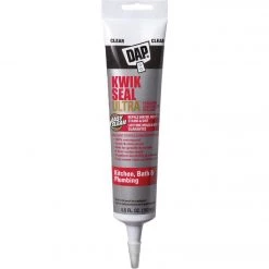 DAP KWIK SEAL ULTRA 5.5 Oz. Clear Siliconized Kitchen & Bath Sealant