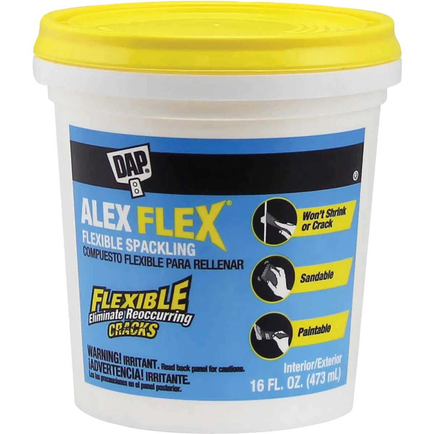 Dap Alex Flex 16 Oz. Heavy-Duty Acrylic Spackling 3 Dap Alex Flex 16 Oz. Heavy-Duty Acrylic Spackling