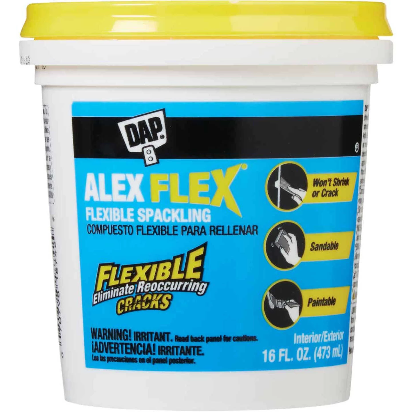 Dap Alex Flex 16 Oz. Heavy-Duty Acrylic Spackling 4 Dap Alex Flex 16 Oz. Heavy-Duty Acrylic Spackling - Image 2