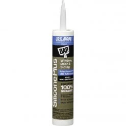 DAP 10.8 Oz. Silicone Plus Premium Window Door & Siding Silicone Sealant, Clear