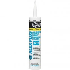 Dap Alex Plus 10.1 Oz. All Purpose White Siliconized Acrylic Latex Caulk