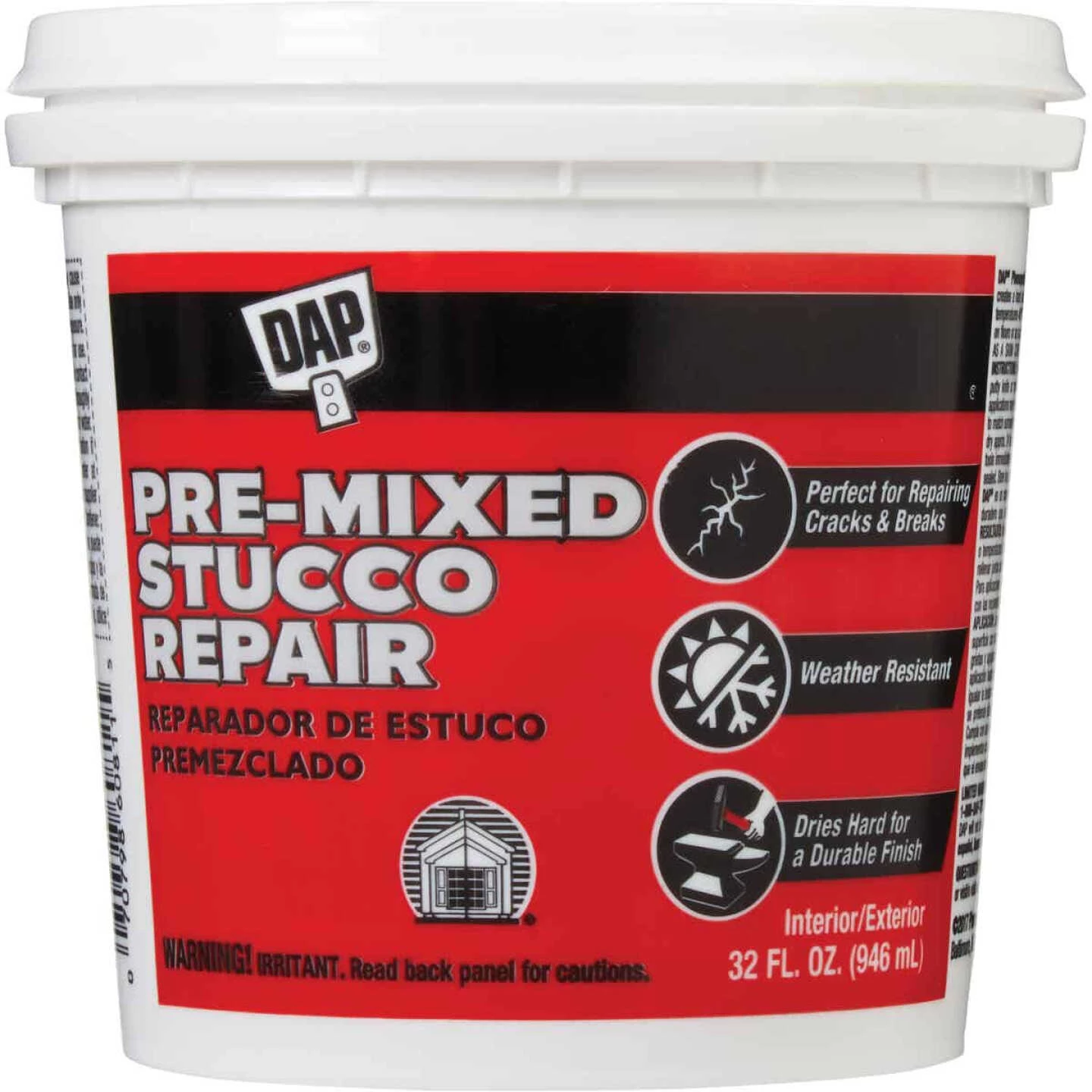 DAP 32 Oz. Pre-Mixed Stucco Patch 4 DAP 32 Oz. Pre-Mixed Stucco Patch - Image 2