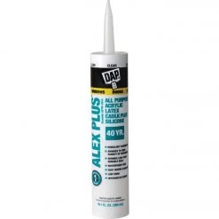 Dap Alex Plus 10.1 Oz. All Purpose Clear Siliconized Acrylic Latex Caulk