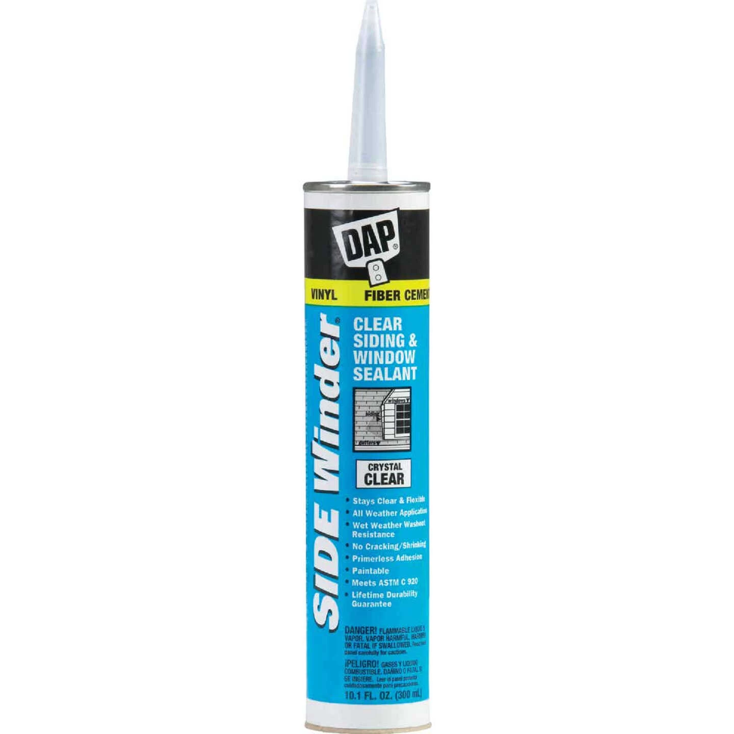 DAP Side Winder 10.1 Oz. Advanced Siding & Window Polymer Sealant, Crystal Clear 3 DAP Side Winder 10.1 Oz. Advanced Siding & Window Polymer Sealant, Crystal Clear