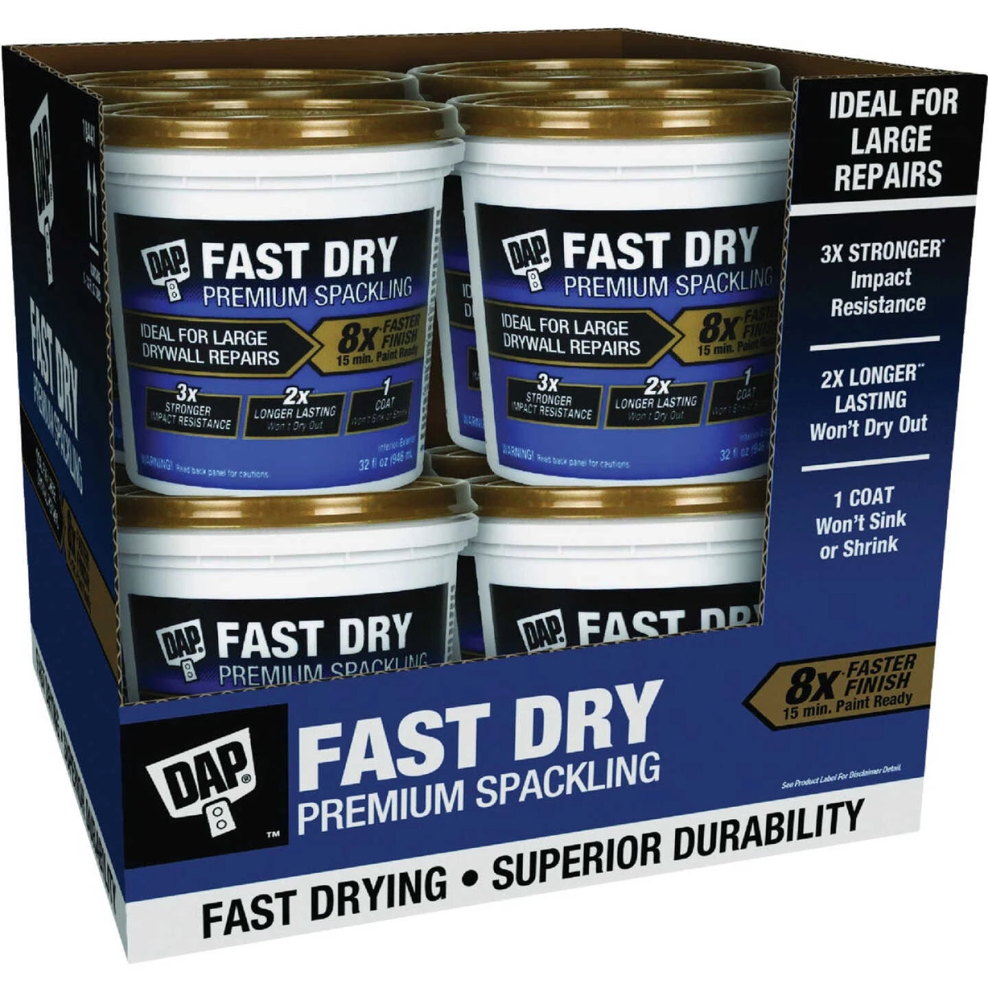Dap Fast Dry 32 Oz. Premium Spackling 4 Dap Fast Dry 32 Oz. Premium Spackling - Image 2