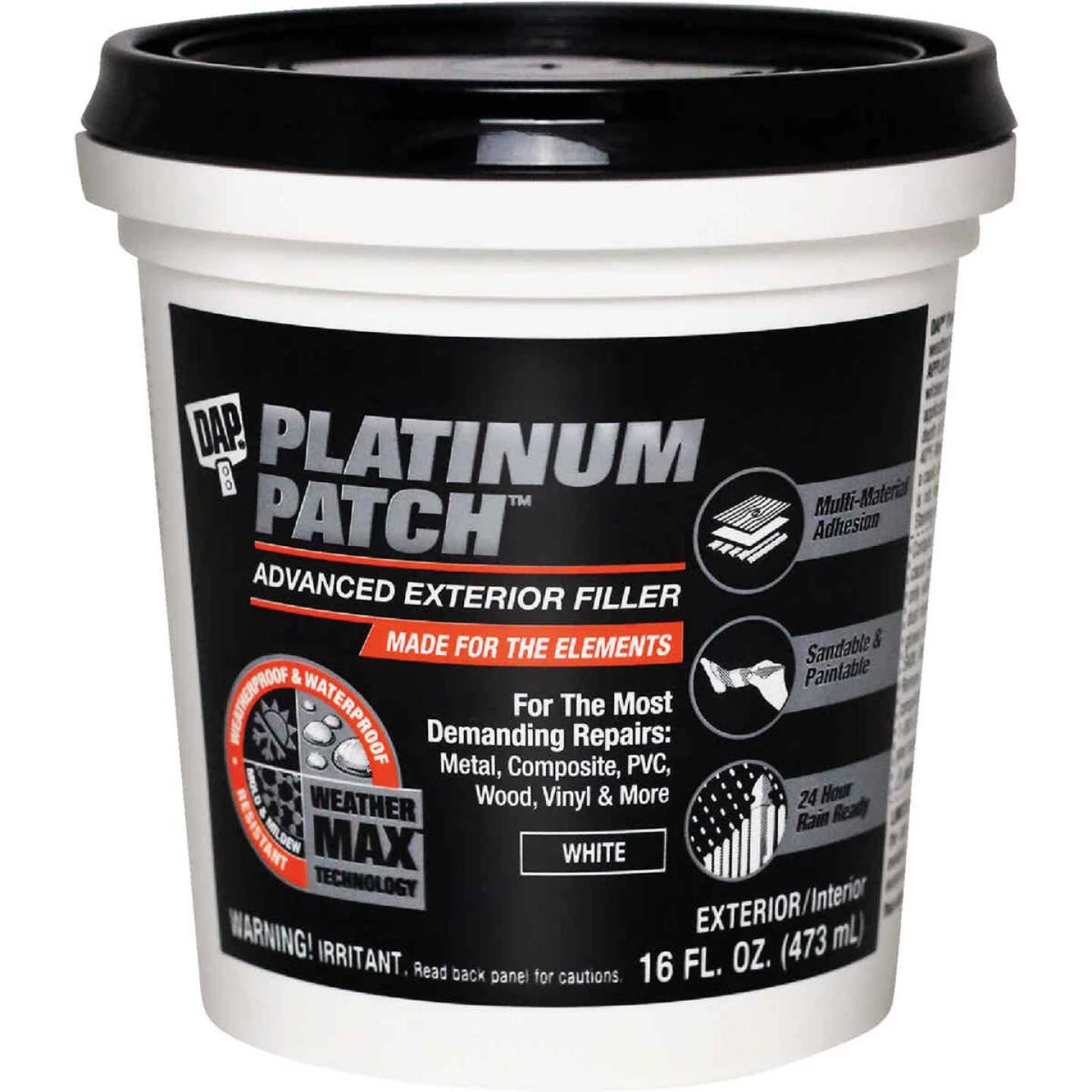 Dap Platinum Patch 16 Oz. Advanced Interior/Exterior Spackling Filler 3 Dap Platinum Patch 16 Oz. Advanced Interior/Exterior Spackling Filler